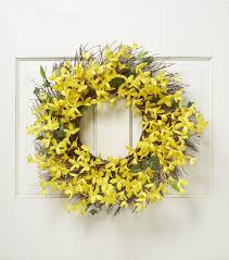 Blooming Spring Forsythia Vine Wreath Yellow Joann Jo Ann Forsythia Wreath Yellow Wreath Wreaths