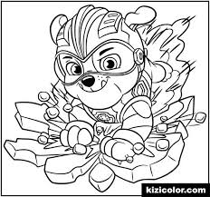 Coloring pages paw patrol mighty pups gives little artists another meeting with their favorite characters from the cartoon series about the adventures of the paw patrol. Mighty Pups Chase Free Printable Coloring Pages For Girls And Boys