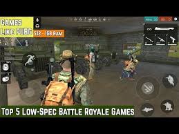 Top 5 Low Spec Battle Royale Games For Android Games Like Pubg 512mb 1 Gb Ram Youtube