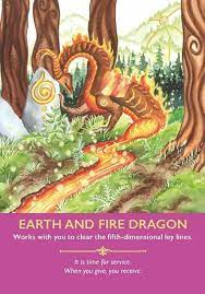 3 5 19 fire earth dragon angel oracle cards animal tarot oracle cards