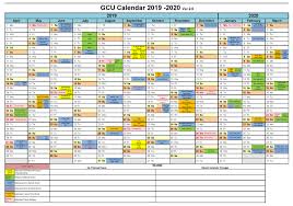 2020 Gcu Academic Calendar Academic Calendar Calendar High School Calendar