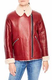 Sandro Genuine Shearling Jacket Nordstrom Shearling Jacket Women Shearling Jacket Jackets