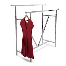 Use it to hang your day clothes, favorite dresses or other garment. Econoco Adjustable Height Heavy Duty Double Bar Retail Clothing Rack W V Brace Walmart Com Walmart Com