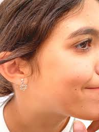 Tiny Magen Star of David Drop Earrings With Sterling Silver Ball Posts,  Minimalist Jewish Jewelry, 6 Pointed Star, Bat Mitzvah Present