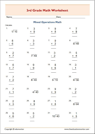 Free Downloadable 3rd Grade Math Worksheets 3rd Grade Math Worksheets Kids Math Worksheets Free Math Worksheets