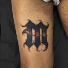 Alphabet mehndi designs tattoos // english letter m, p mehndi design tattoo. 60 Amazing M Letter Tattoo Designs And Ideas Body Art Guru