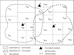 Around the drawing draw four lines and draw more branches and leaves, as shown. Measuring The Spatial Accessibility To Fire Stations Using Enhanced Floating Catchment Method Sciencedirect