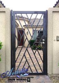 Here are our 10 simple and modern iron gate pictures with descriptions to get inspired. Single Gates Gallery Wrought Iron Gates Gallery Page 17 Door Gate Design Steel Gate Design Iron Gate Design