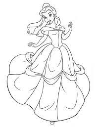 Home Art Disney Princess Coloring Pages Princess Coloring Pages Belle Coloring Pages