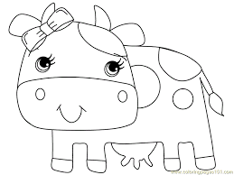 There are tons of great resources for free printable color pages online. Cow Funny Coloring Page For Kids Free Cow Printable Coloring Pages Online For Kids Coloringpages101 Com Coloring Pages For Kids