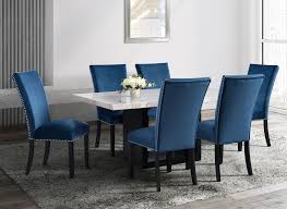 If you are using mobile phone, you could also use menu drawer from browser. Francesca 5 Piece Dining Set With Blue Chairs Kane S Furniture