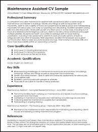 Check spelling or type a new query. Maintenance Assistant Cv Example Myperfectcv