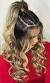 Curly Hair Half Ponytail