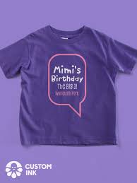 Girly Personalized Birthday Birthday T Shirt Design Ideas This Birthday Girl Text Chat Bubble Design Is The Perfect Custom Idea For Diy Kids Birthday Party T Shirts Diy Kids Birthday Party Custom Birthday Custom Ink