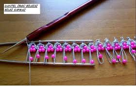 Boncuk Firkete Hairpin Lace Crochet With Beads Boncuk Boncuklu Tig Boncuk Tig Desenleri