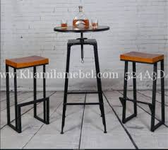 Meja Kursi Bar Cafe Modern Murah Khamila Mebel Kursi Bar Perabot Industri Mebel