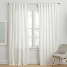 Pottery barn 2 linen silk blend curtains / drapes 50x108in. Cotton Linen Semi Sheer Curtain Pottery Barn Teen