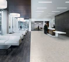 Contrasting Colours Used For A Striking Effect In A Reception Area Expona Control Weathered Country Plank Vinyl Flooring Floor Design House Styles