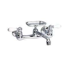 Great northern kitchen & bath. American Standard Heritage 2 Handle Wall Mount Kitchen Faucet In Polished Chrome With Soap Dish Nbi Drainboard Sinks