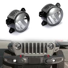 Jeep Wrangler Jl Led Fog Lights 2018 2019 2020 Reflector Sunpie