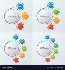 Circle Chart Infographic Templates With 3 6
