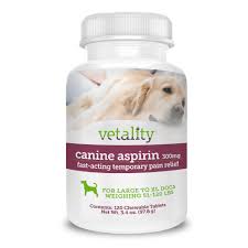 What type of aspirin should i give my dog? Vetality Canine Aspirin For Dogs Pain Relief Chewable Tablets Dog Treatments Petsmart