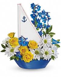 The beauty of flowers along with deliciousness of cake will make your celebration a grand one. Teleflora S Captain Carefree Bouquet By Mayer S Flower Cottage