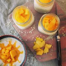Riz Au Lait De Coco Et Mangue Toutes Mes Recettes Claudiacaza Riz Au Lait Lait De Coco Coco