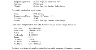 Apabila anda menunjuk seorang wakil/kuasa untuk melakukan pengambilan bpkb atas nama pinjaman anda di bca finance. Contoh Surat Kuasa Untuk Pengambilan Bpkb Motor Di Adira Finance Contoh Surat