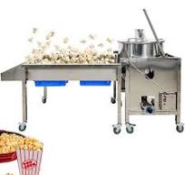 73 in. Commercial Kettle Corn Gourmet Popcorn Machine 90 Qt Perfect Popper  Popcorn Machine with Cart