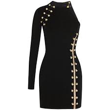 Versus Versace Anthony Vaccarello Embellished Stretch Mini Dress Stretch Mini Dress Short Dress Styles Mini Dress