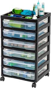 Document and share your story. Amazon Com Iris Usa 150816 Iris 6 Drawer Scrapbook Cart With Organizer Top Black