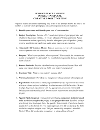 With efforts to integrate a required capstone for. Creative Project Proposal Template
