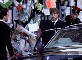 Sir Elton John Arriving At Princess Diana S Funeral At Westminster Princess Diana Funeral Diana Funeral Princess Diana Death