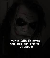 Comment Yes If You Agree With This Post Follow Mr Villain Quotes For More Like Comment Share Joker Quotes Villain Quote Best Joker Quotes