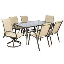 غرفة طعام 7 قطع طاولة 6 كراسي | LIVING ACCENTS | العلامات التجارية | SACO  Store