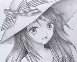 Experiment with deviantart's own digital drawing tools. Anime Girl With Hat Drawing Archives How To Draw Step By Step