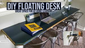 With that, your floating desk backboards are now basically complete. Floating Desk Diy For At Home Learning Tinged Blue