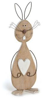 Dekofigur Osterhase Hase Mit Herz Im Landhausstil 32 Cm Gross Aus Holz Aus Cm Dekofigur Gross Hase Herz Easter Crafts Easter Projects Easter Wood Crafts