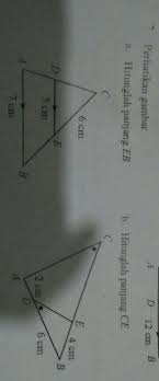 Perhatikan Gambar A Hitunglah Panjang Ebb Hitunglah Panjang Ce6 Cme4cmxbe5 Cm2 Cm6 Cma7 Cmtolong Brainly Co Id