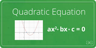 Use the quadratic formula to quickly solve for the two solutions, if they exist. Program To Find The Roots Of Quadratic Equation Geeksforgeeks