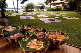 Always Wanted To Try A Kampung Style Themed Event Tropical Beach Wedding Beach Theme Wedding Fun Sleepover Ideas