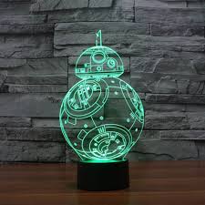 Niebc Star Wars Stormtrooper 3d 7 Color Gradual Changing Led Touch Switch Visualization Illusion Atmosphere Ligh Star Wars Night Light 3d Led Light Night Light