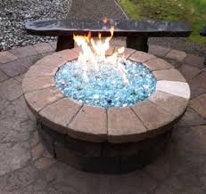 Stone Glass Firepit Fire Pit Glass Rocks Glass Fire Pit Cool Fire Pits