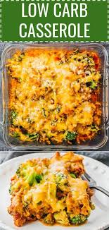 Low Carb Casserole Dinner With Ground Beef Ground Beef Recipes Healthy Dinner Casseroles