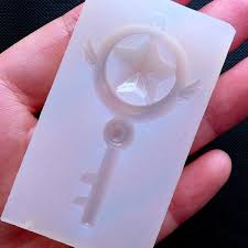 Star Magic Wand Silicone Mould Power Stick Flexible Mold Kawaii Anime Pendant Making Resin Mold Supplies 26mm X 50mm Making Resin Molds Resin Molds Diy Resin Mold