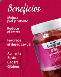 ✨ ¡Transforma tu belleza de forma natural con BBL Gomitas! 🌟 Estas  deliciosas gomitas están diseñadas para mejorar la apariencia de tu piel,  aumentar tus glúteos, busto y caderas. Además, reduce el