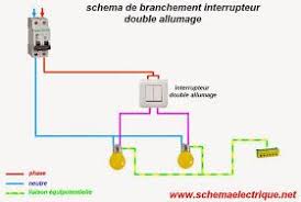Schema Branchement Double Allumage Electrique Cablage Interrupteur Schema Electrique Interrupteur Double