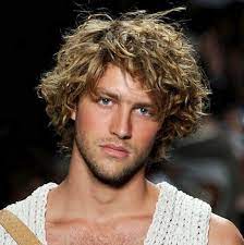 Moritz Sacid Tilt Frizzy Hair Men Curly Hair Men Long Hair Styles Men