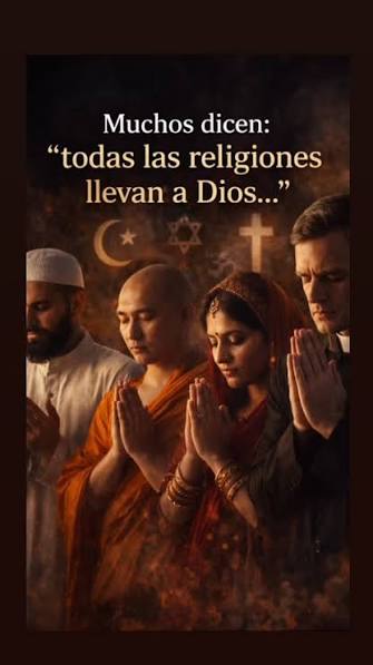 Todas las religiones llevan a Dios… o no? Hoy muchos dicen que todas las religiones llevan a Dios… que todos los caminos son iguales… Pero… ¿eso fue lo que enseñó Jesucristo? Él